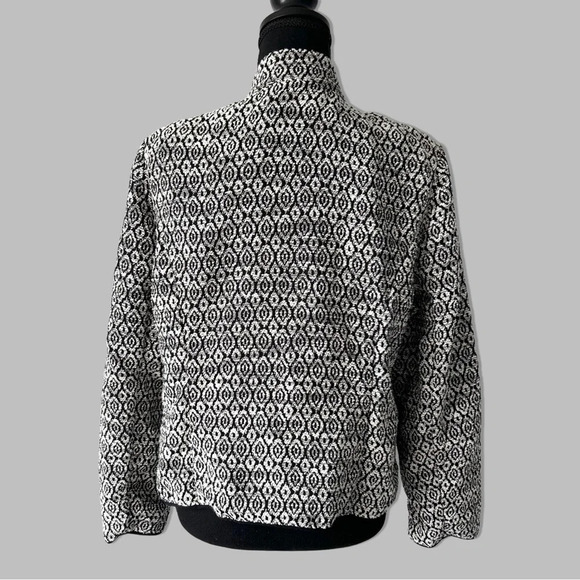 CHICOS Diamond Jacquard Moto Jacket - Picture 5 of 16